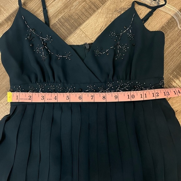 Stunning Ted Baker dark teal Embellished Midi Dress - Picture 11 of 12